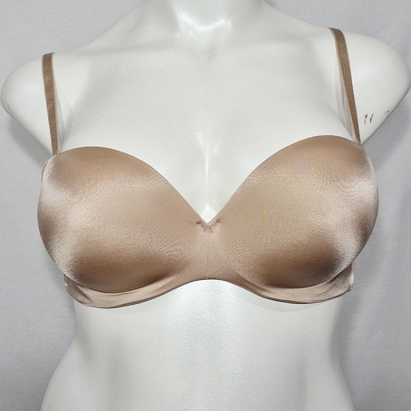 36D Soma Enhancing Shape Strapless Push‎ Up Underwire Bra Beige - Picture 1 of 6